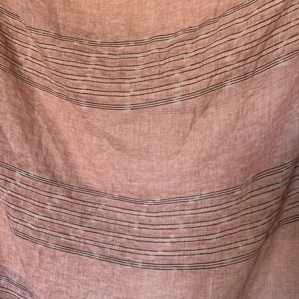 Large Peach Gauze Scarf